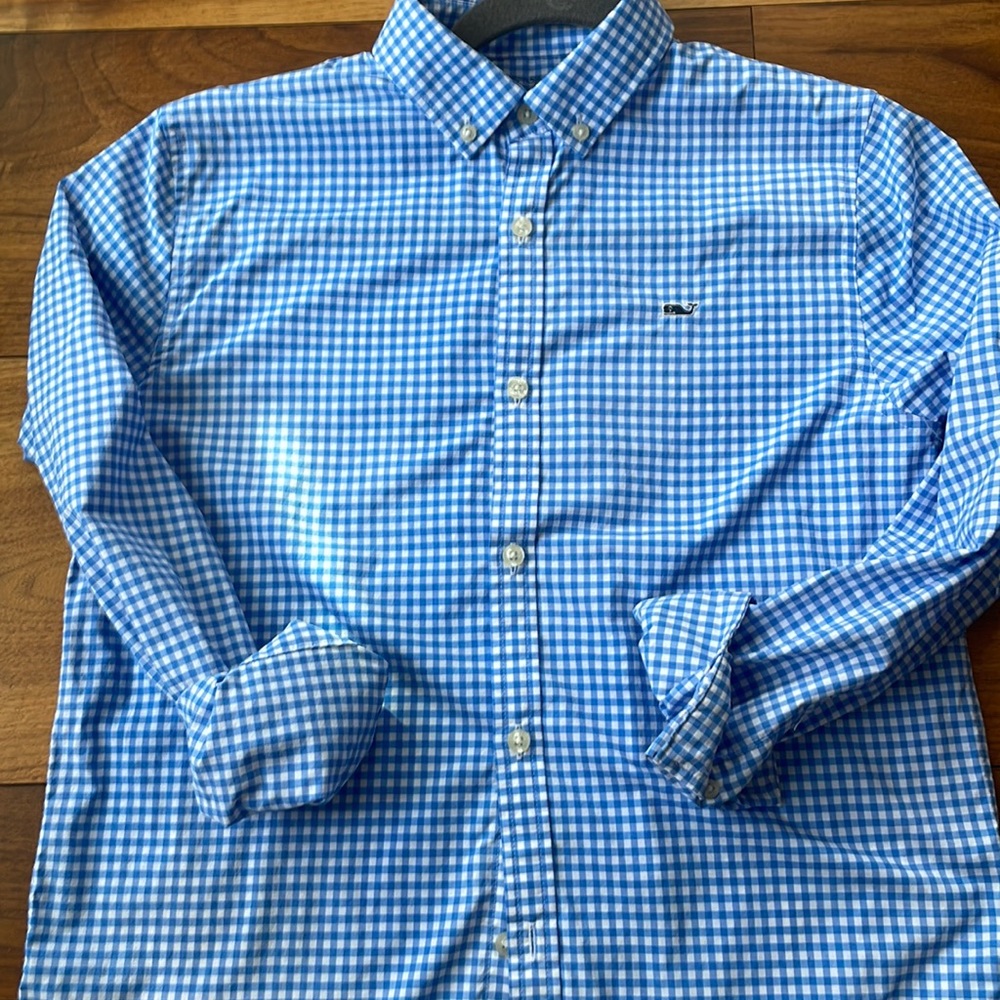 VINEYARD VINES BOYS PERFORMANCE DRY FIT BUTTON DOWN